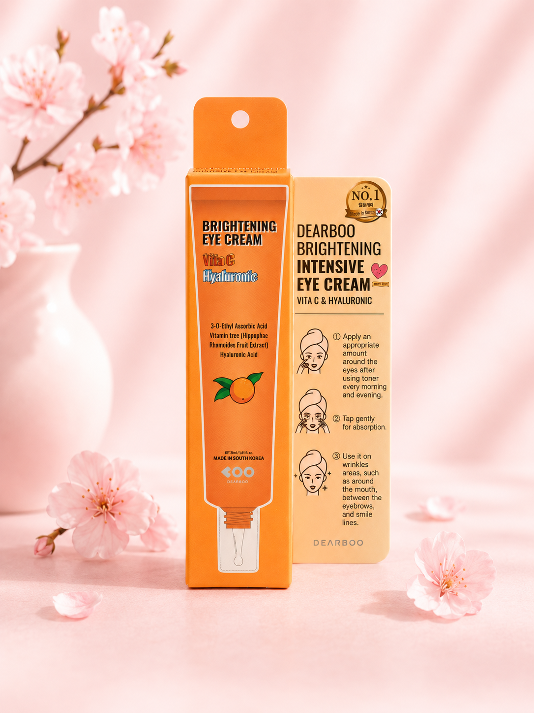 Dearboo Brightening Serum Vita C + Hyaluronic Eye Cream