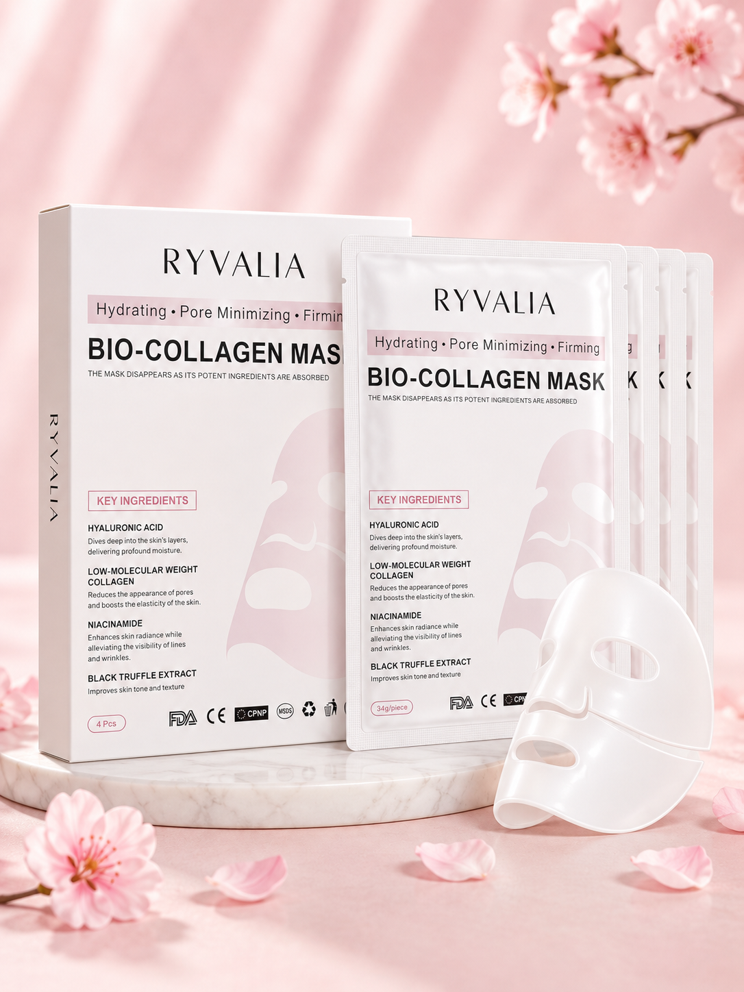 Ryvalia Bio-Collagen Mask (Single Mask)
