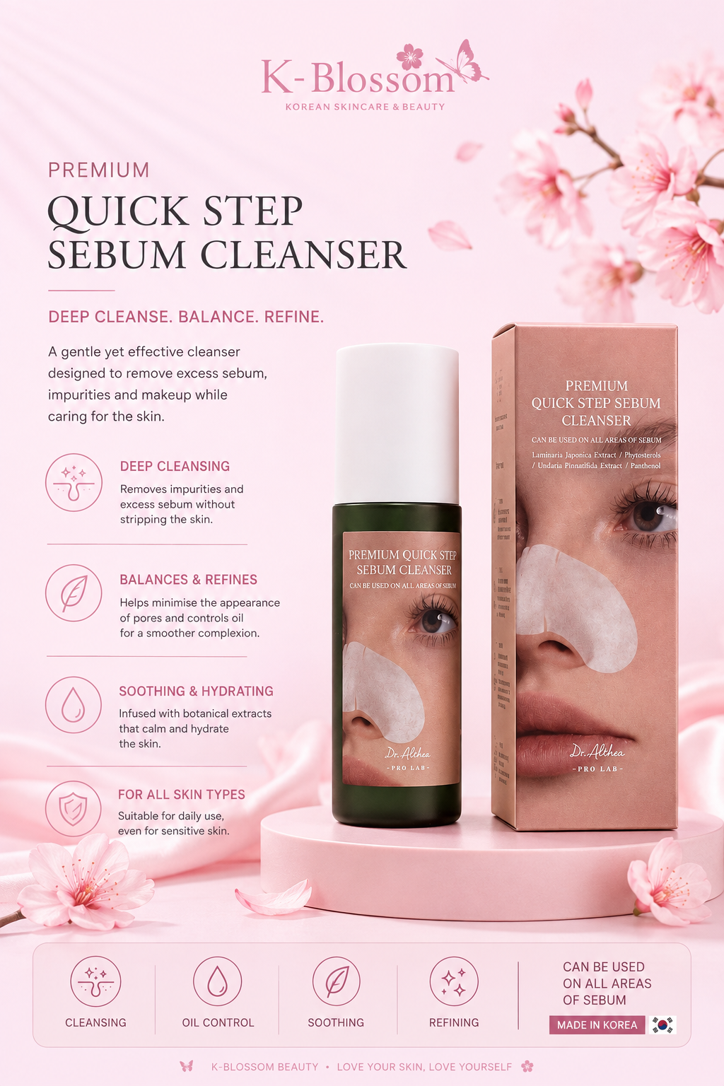 Dr Althea Premium Quick Step Sebum Cleanser 100ml