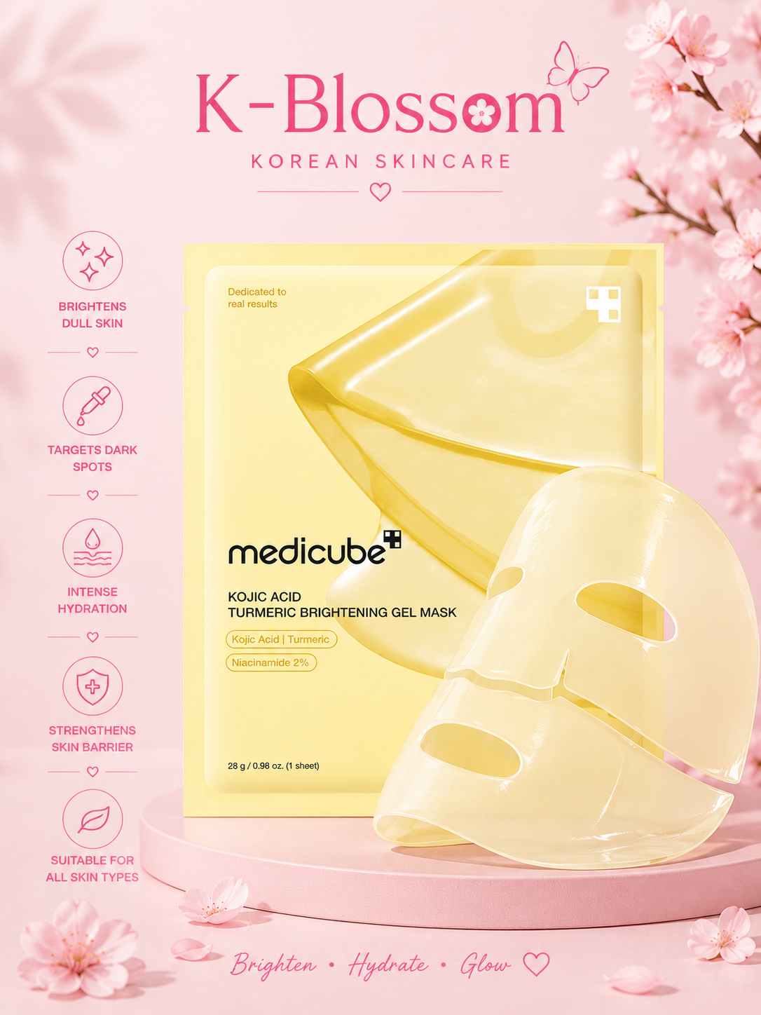 Medicube Kojic acid Turmeric Brightening Gel Mask
